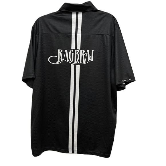 Primal RAGRAI Men's Bowling Style Shirt Black and White XXL - Picture 2 of 4